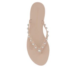 Stuart Weitzman Nude Pearl Sandals